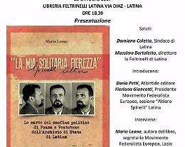 "La mia solitaria fierezza", la presentazione del progetto editoriale