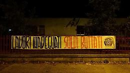 Casapound, azione per denunciare i disagi della scuola di via Quarto
