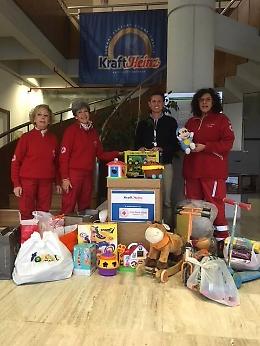 Donazione della Kraft Heinz (Plasmon) alla CRI di Latina per Natale