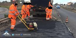 Buche enormi sulla Pontina, l'Astral ha sistemato l'asfalto