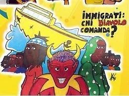Un carro contro i migranti nella sfilata di Carnevale a Gaeta