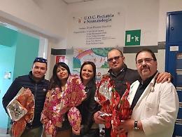 Priori dona le uova di Pasqua ai bambini ricoverati in ospedale