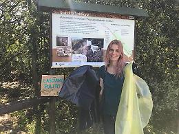 Anche Fausto Brizzi e Claudia Zanella in campo per ripulire i sentieri del Parco