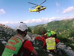 Cade in un dirupo sui Monti Aurunci e rimane ferito, paura per un 34enne