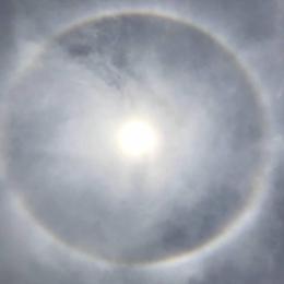 Terracina, cerchio perfetto intorno al sole. Ecco cos'è