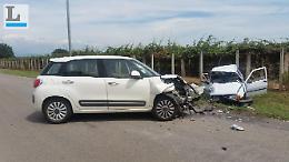 Incidente stradale tra due auto a Campoverde, grave una persona
