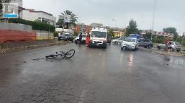 Ciclista investito in via Toscanini, trasportato al pronto soccorso