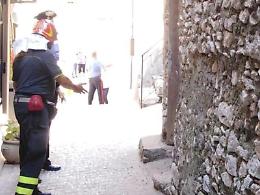 Paura a Roccagorga, crolla il solaio di un edificio abbandonato