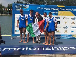 Mondiali di canottaggio, il terra cinese Matteo Lodo è medaglia d'argento