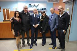 Riprese celeri e meticolose: buona la prima sul set allestito al Medical Pontino
