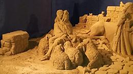 Terracina, il presepe di sabbia è pronto. Ed è un capolavoro