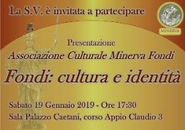 L'associazione Minerva sbarca a Fondi: sabato 19 gennaio l'inaugurazione