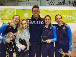 Arianna Pappone brilla con la squadra di fioretto a Bochum