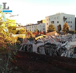 Ex Canebi, completata la demolizione del rudere in via Tiberio