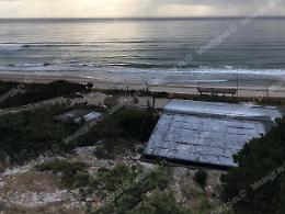 Violenta grandinata a Sabaudia, si "imbiancano" anche le dune