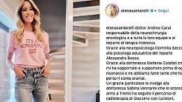 Elena Santarelli: "Mio figlio Giacomo è guarito dal tumore"