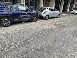 Via Duca del Mare, voragini in pieno centro