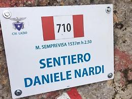 Bassiano, un sentiero della Semprevisa intitolato a Daniele Nardi