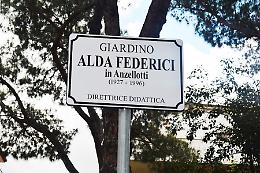 Pomezia, i giardini di via Filippo Re intitolati ad Alda Federici