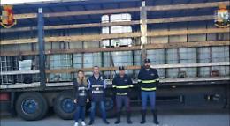 Maxi sequestro di gasolio sul camion diretto ad Aprilia