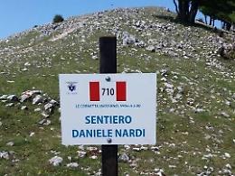Rubata la targa dedicata a Daniele Nardi sulla Semprevisa