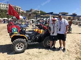 Litorale più sicuro grazie ai soccorritori con il mezzo Quad