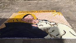 Omaggio a Banksy, ambiente e opere di migranti: a Itri infiorata senza confini