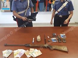 Trovato con 400 grammi di hashish e un'arma "clandestina": arrestato
