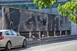 Un murales in via Cattaneo dedicato ai giudici Falcone e Borsellino