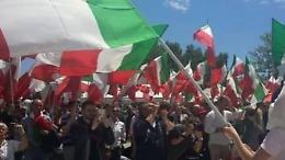 Lega e Fratelli d'Italia scendono in piazza contro il Governo Pd-M5S