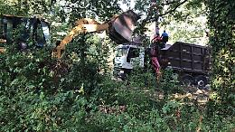 Abbattuta la baracca in via Goya sul terreno confiscato ai clan