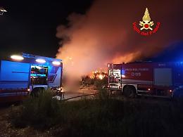 Pontinia, in fiamme 450 balloni di fieno nella notte. Paura sulla Migliara
