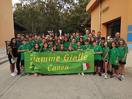 Canoagiovani, le Fiamme Gialle festeggiano i propri giovani atleti