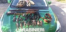 Blitz contro i cacciatori di frodo, tre denunce sui Monti Lepini