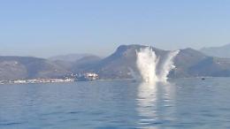 Fatte esplodere al largo le mine anticarro trovate sui fondali di Sperlonga