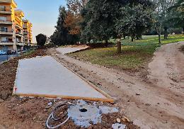 Collina dei Pini, prende forma l'area fitness nel parco Contarino
