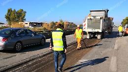 Nuovo asfalto sulla Pontina, nuovi lavori in direzione Roma