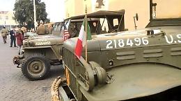 Mezzi bellici in ricordo della battaglia di Cisterna e dello Sbarco alleato