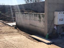 Sopralluogo della polizia locale nell'impianto che produce biogas
