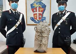 Anfora neopunica rinvenuta in una discarica