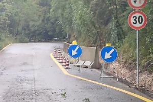 Ninfina, restringimento e nuova segnaletica