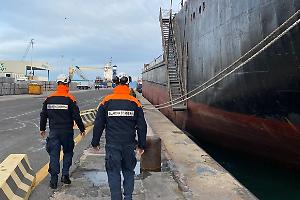 Risolte le carenze sulla sicurezza, la nave mercantile potrà lasciare il porto di Gaeta