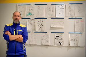 Il postino fumettista che "disegna le consegne"