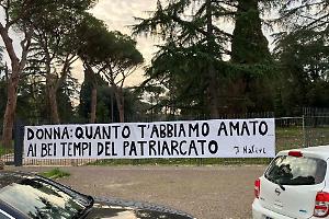 Striscione choc al Parco Comunale, ora indaga la Digos