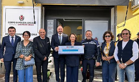 L'assessore Regimenti in visita alla nuova sede distaccata della Polizia Locale di San Felice Circeo