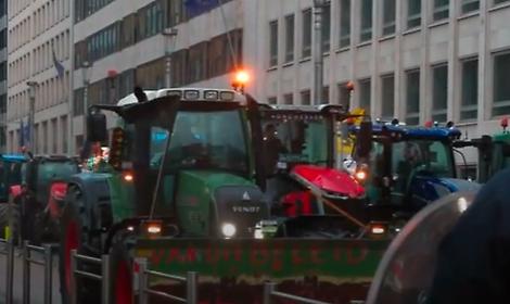 Agricoltura e Mercosus, la protesta a Bruxelles