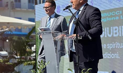 Bellone Anthium 2025 di Casale del Giglio tra i vini olimpici di Milano-Cortina 2026