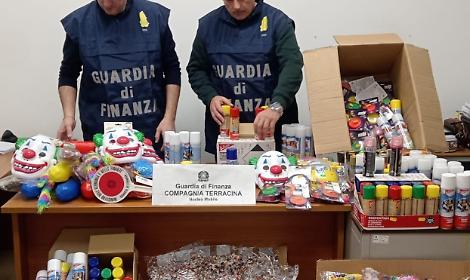 Carnevale sicuro: sequestrate maschere, giochi e coriandoli irregolari a Sabaudia