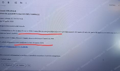 Multe per eccesso di velocit&agrave;, ma &egrave; una truffa