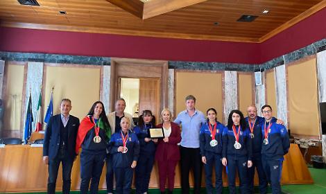 Il Comune di Latina premia gli atleti della Big Jim Academy guidati dalla maestra Gina Ragazzo